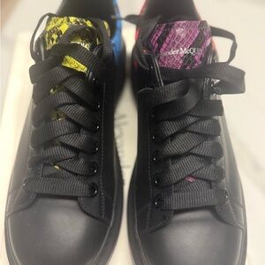 Alexander McQueen Black Multi Sneakers